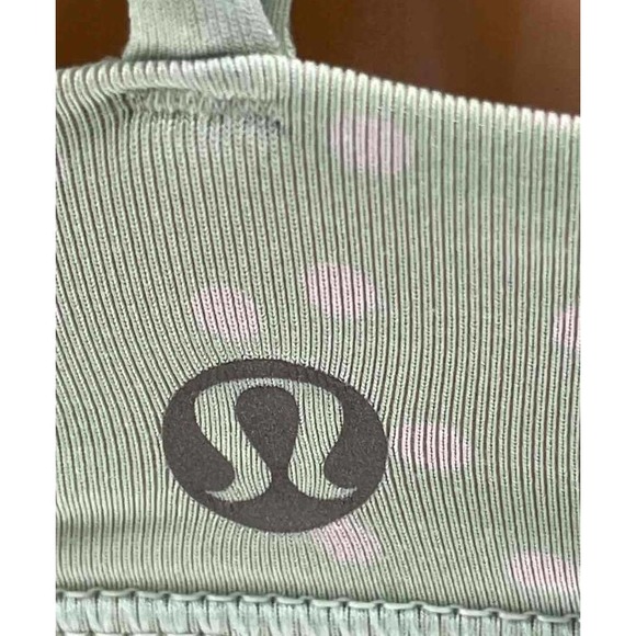 Lululemon Free To Be Bra Petit Dot Fresh Teal Size 6 - Picture 9 of 9